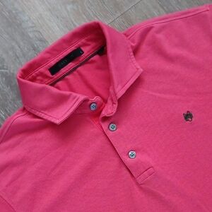 Greyson Vibrant Pink Golf Shirt Men's Large Wolf Logo
